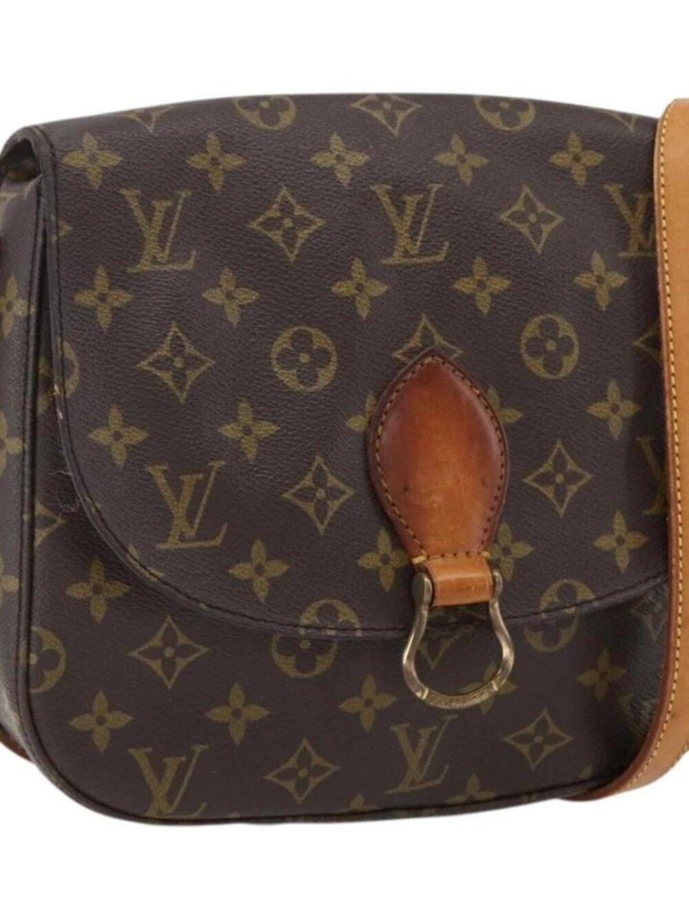 LOUIS VUITTON Monogram Saint Cloud GM Shoulder Bag M51242 LV Auth 169621